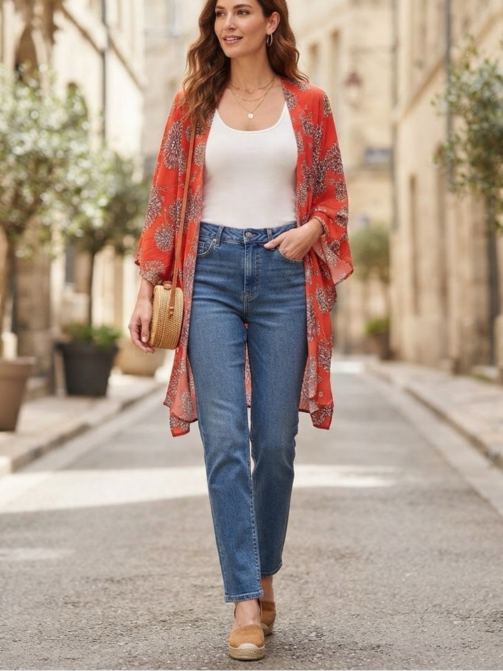 🔥 $10 DEAL! ANA Floral Open Front Kimono Cardigan❤️